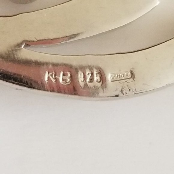 Unique High Shine Non Tarnish 925 Sterling Silver Amber Pendant Made in Italy - Picture 4 of 7